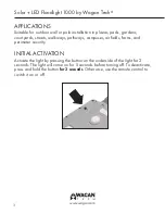 Preview for 4 page of Wagan Solar + LED Floodlight 1000 User Manual