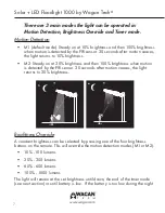 Preview for 8 page of Wagan Solar + LED Floodlight 1000 User Manual