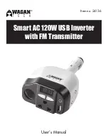 Preview for 1 page of Wagan USB Inverter with FM Transmitter User Manual