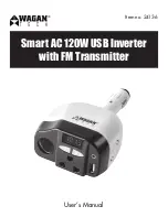 Wagan USB Inverter with FM Transmitter User Manual preview