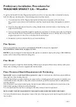 Preview for 2 page of Wagener Sparky CA Installation Instructions Manual