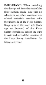 Preview for 14 page of Wagner Meters Floor Sentry Instruction Manual