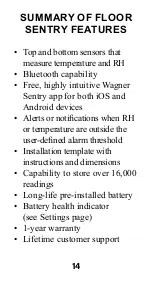 Preview for 16 page of Wagner Meters Floor Sentry Instruction Manual