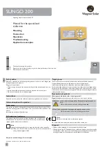 wagner solar Sungo 200 Manual preview