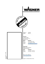 Предварительный просмотр 40 страницы WAGNER 2310478 Translation Of The Original Operating Manual