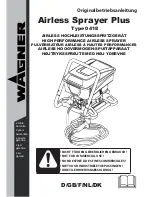 WAGNER Airless Sprayer Plus 0418 Operating Instructions Manual preview