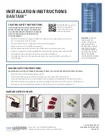 Preview for 1 page of WAGNER Bantam Installation Instructions