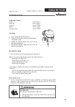 Предварительный просмотр 30 страницы WAGNER Cobra 40-10/2K Translation Of The Original Operating Manual