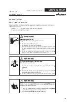 Предварительный просмотр 31 страницы WAGNER Cobra 40-10/2K Translation Of The Original Operating Manual