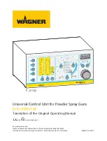 WAGNER EPG-SPRINT XE Translation Of The Original Operating Manual preview