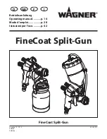 WAGNER FineCoat Split-Gun Operating Manual preview