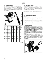 Preview for 46 page of WAGNER G 15 Operating Instructions Manual