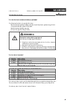 Preview for 27 page of WAGNER GA 5000EACEC Operating Manual