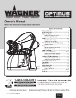 WAGNER Optimus Owner'S Manual preview