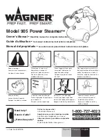 WAGNER Power Steamer 905 Owner'S Manual предпросмотр