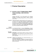 Preview for 11 page of WAGNER TITANUS RACK-SENS 1U Technical Manual