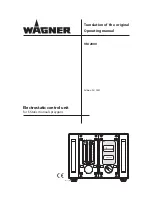 WAGNER VM 2000 Translation Of The Original Operating Manual предпросмотр