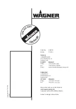 Предварительный просмотр 40 страницы WAGNER VM 500 Translation Of The Original Operating Manual