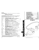 WAGNER W 850 E Operating Instructions Manual preview