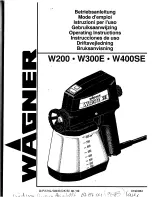 Предварительный просмотр 1 страницы WAGNER W400SE Operating Instructions Manual