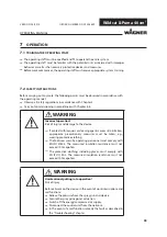 Предварительный просмотр 33 страницы WAGNER Wildcat 18-40 Translation Of The Original Operating Manual