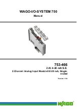 WAGO 2 AI 4-20 mA S.E. Manual preview