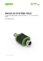 WAGO 2AO FLD IOL CONV 0-10V Product Manual предпросмотр