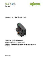 Предварительный просмотр 1 страницы WAGO 750-363/0040-0000 Manual