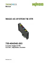 WAGO 750-404/040-003 Manual preview