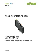 WAGO 750-431/040-000 Manual preview