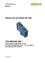 WAGO 750-486/040-000 Manual preview