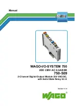 WAGO 750-509 Manual preview