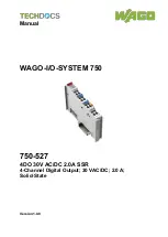 WAGO 750-527 Manual preview