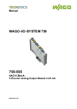 WAGO 750-555 Manual предпросмотр