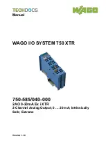 WAGO 750-585/040-000 Manual preview