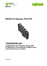 WAGO 750-600/040-001 Manual предпросмотр