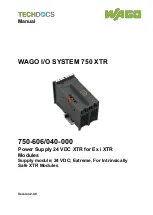 WAGO 750-606/040-000 Manual preview