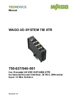 WAGO 750-637/040-001 Manual preview