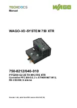 WAGO 750-8212/040-010 Manual preview