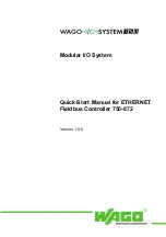 WAGO 750-872 Quick Start Manual preview