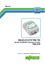 WAGO 758-916 Manual preview