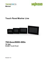 WAGO Marine TP600 762-6 Series Manual preview