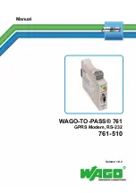 WAGO WAGO-TO-PASS 761-510 Manual preview