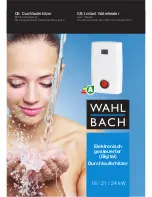 Wahl Bach 18kW User Manual preview