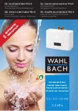 Предварительный просмотр 1 страницы Wahl Bach Mini 3.5 E User Manual