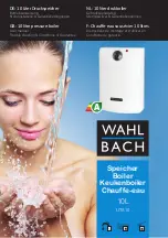 Wahl Bach UTS10E User Manual preview