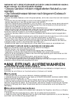 Preview for 7 page of Wahl 08171-048 Original Instructions Manual