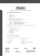 Preview for 126 page of Wahl 1290 Operating Manual