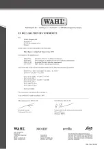 Preview for 128 page of Wahl 1290 Operating Manual