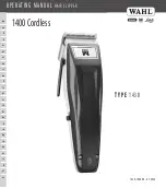 Предварительный просмотр 1 страницы Wahl 1400 Operating Instructions Manual